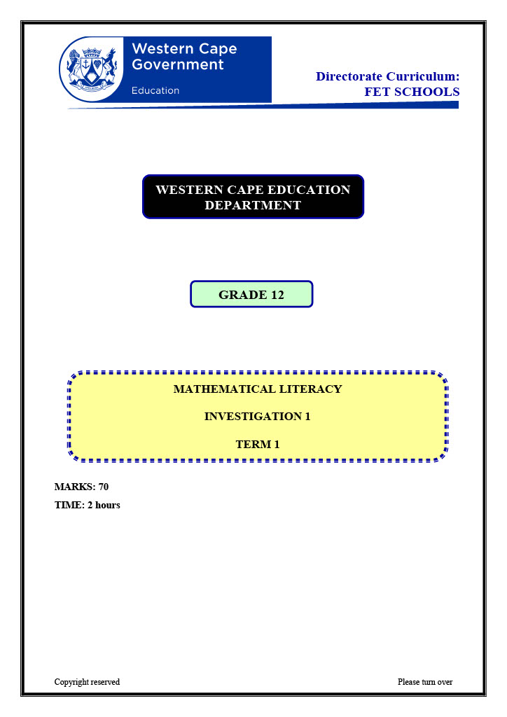 mathematical literacy thesis